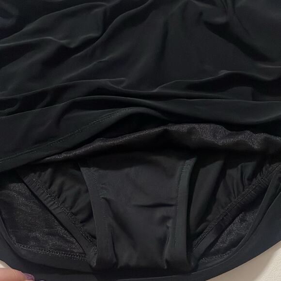 NEW Magicsuit Black Bathingsuit Skirted Bottoms Women's Size 12 NWT - Picture 5 of 10